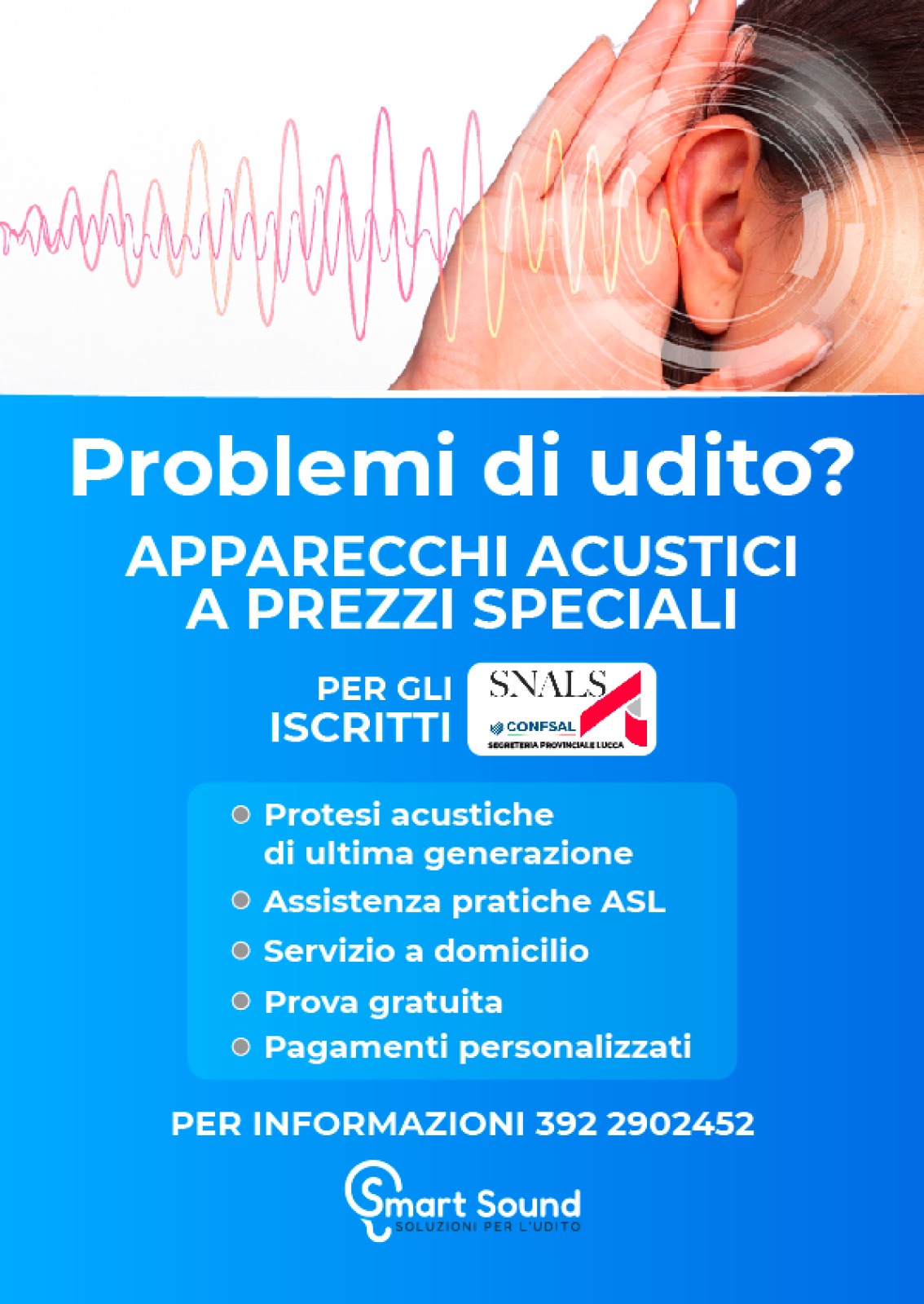 Scopri di più sull'articolo CONVENZIONE PER ISCRITTI SNALS CON SMART SOUND